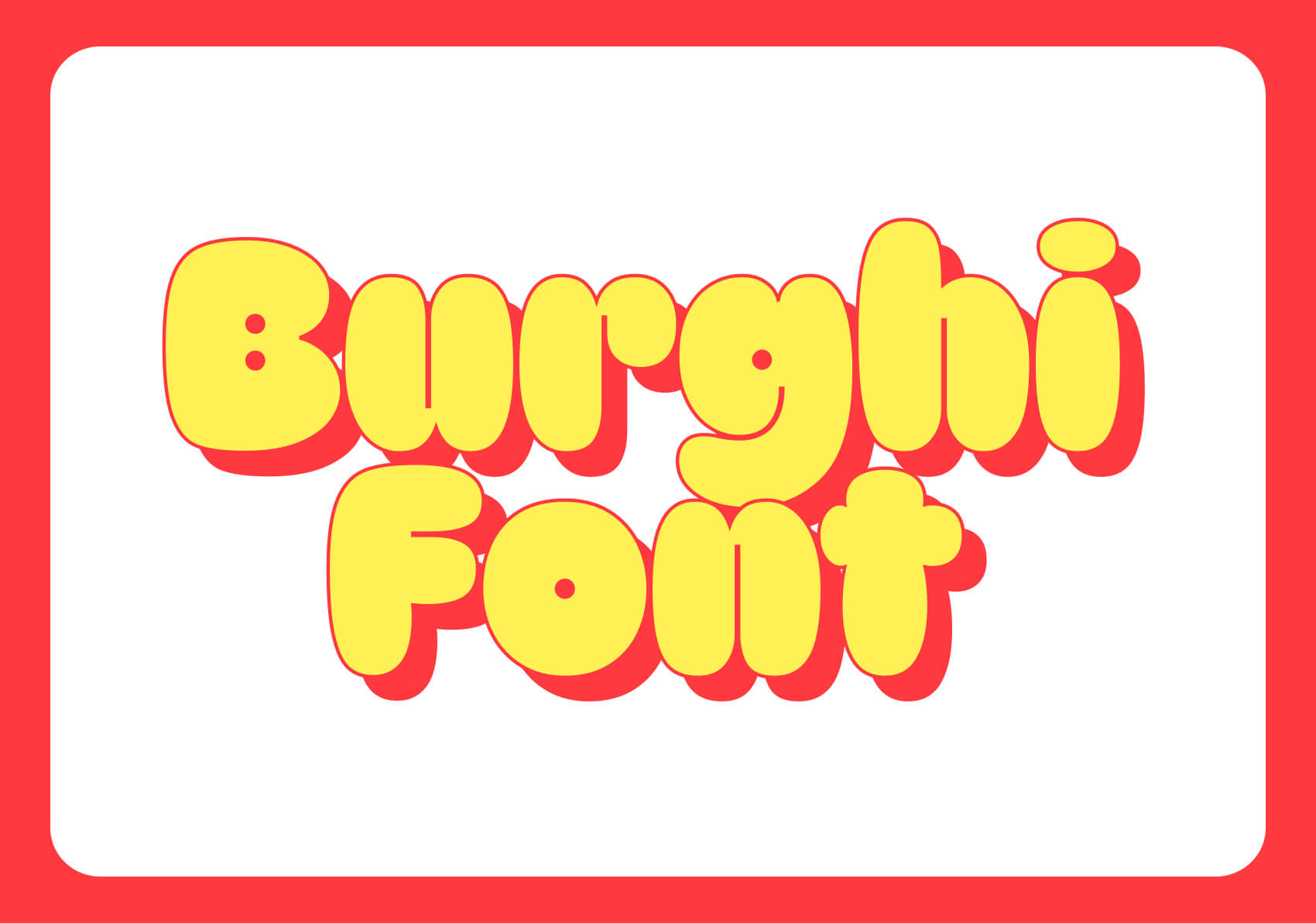 Burghi font